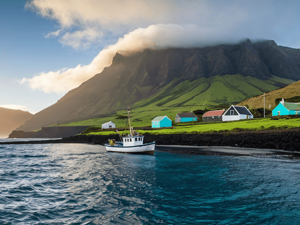 Tristan da Cunha island landscape