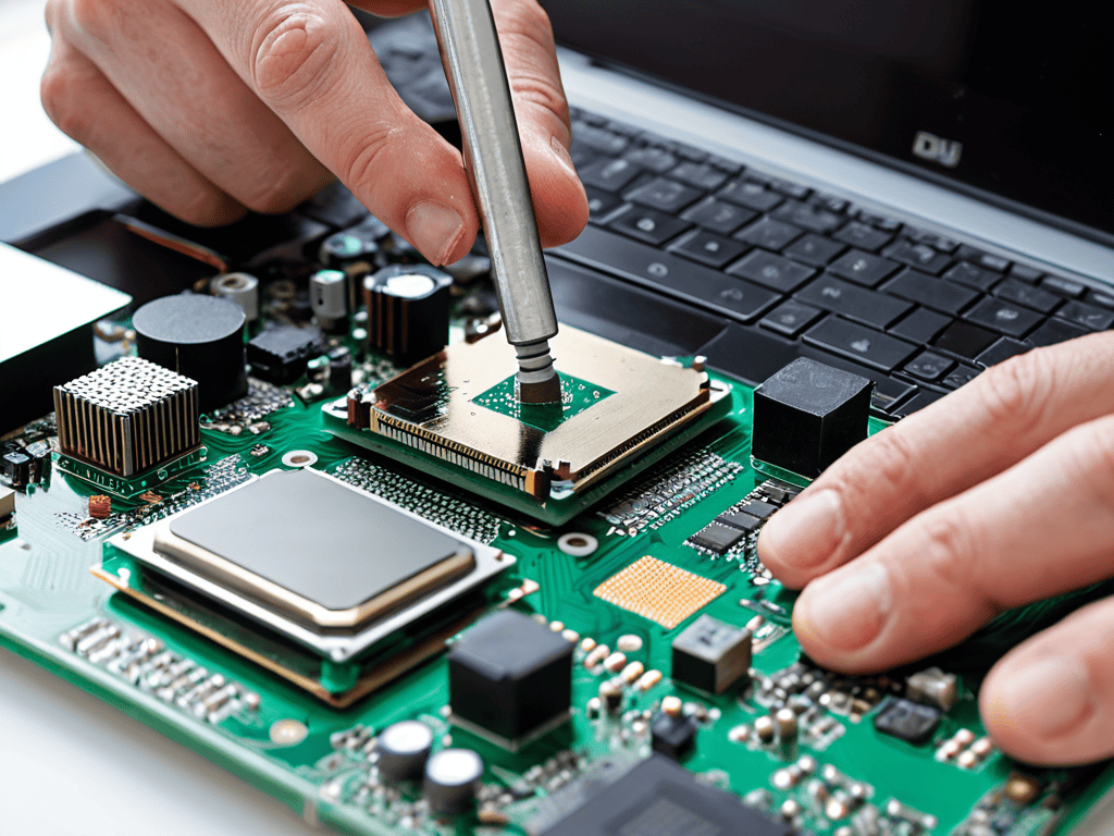 Liquid Metal Thermal Paste application