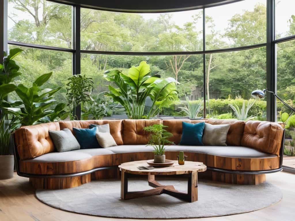 Circular furniture for sustainable homes design
