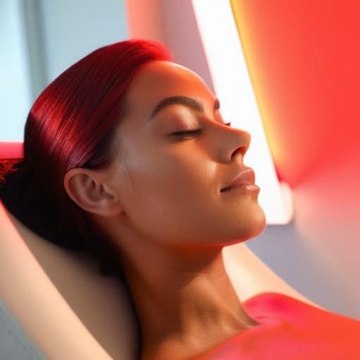 Red light therapy for hair growth device